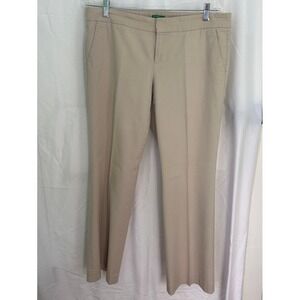 Lilly Pulitzer Palm Beach‎ Fit Khaki Beige Cotton Blend Pants Size 12